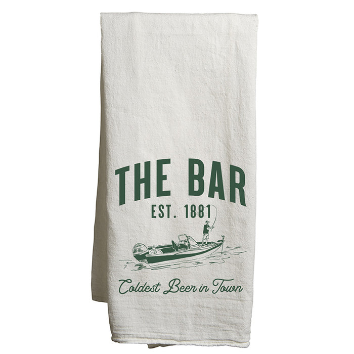 Custom CABIN Flour Sack Tea Towel - White
