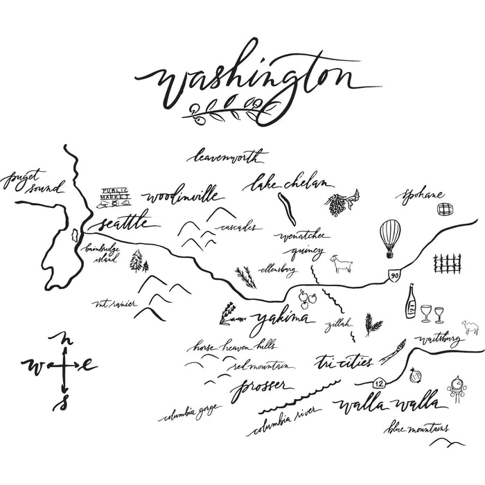 Custom CALLIGRAPHY MAP 22 Oz. Stainless Full Color Tumbler