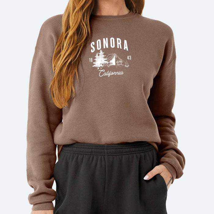 Custom Wholesale Bella + Canvas Unisex 8.5 Oz. Sponge Fleece Drop Shoulder Crewneck Sweatshirt in CABIN COLLECTION