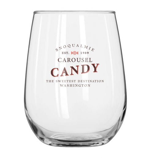 Custom BRAND / LOGO 17 Oz. Stemless Wine Glass