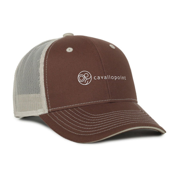 Custom BRAND / LOGO Outdoor Cap Garment Washed Trucker Cap