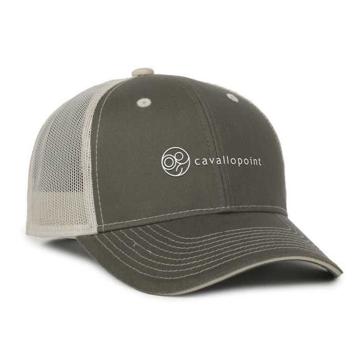 Custom BRAND / LOGO Outdoor Cap Garment Washed Trucker Cap