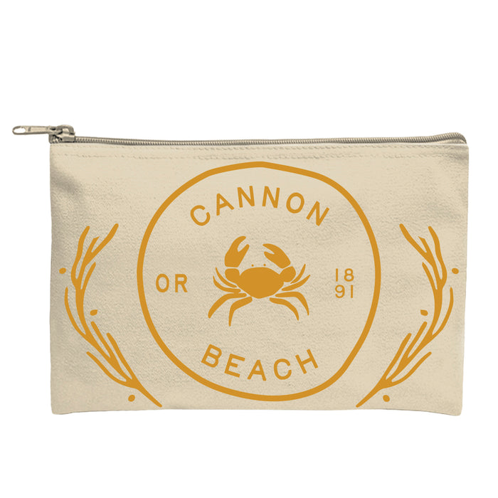 Custom BRAND / LOGO 14 oz. Recycled Canvas Zippered Pouch