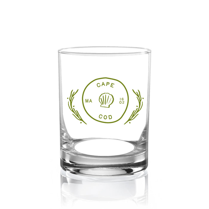 Custom COASTAL 13.5 Oz. Clear Old Fashioned Glass