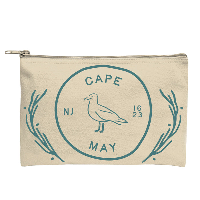 Custom BRAND / LOGO 14 oz. Recycled Canvas Zippered Pouch