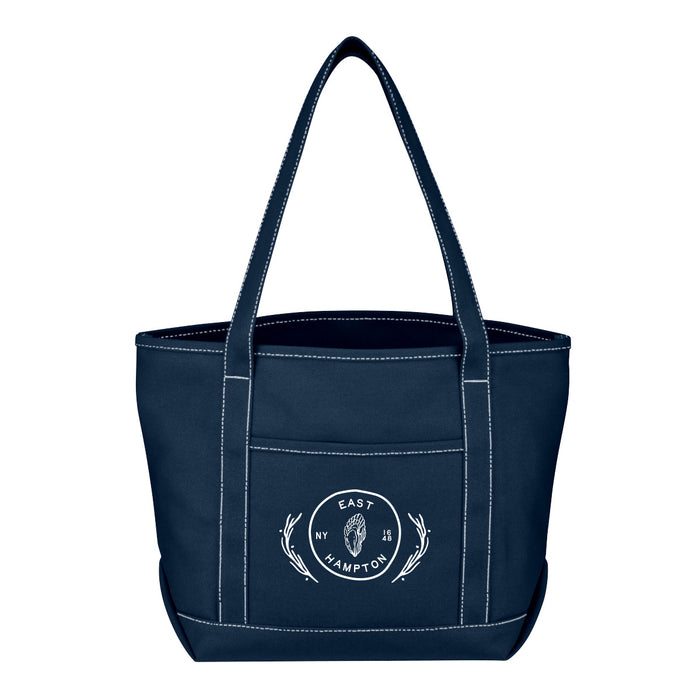 Custom COASTAL 24 Oz. Cotton Canvas Medium Yacht Tote Bag