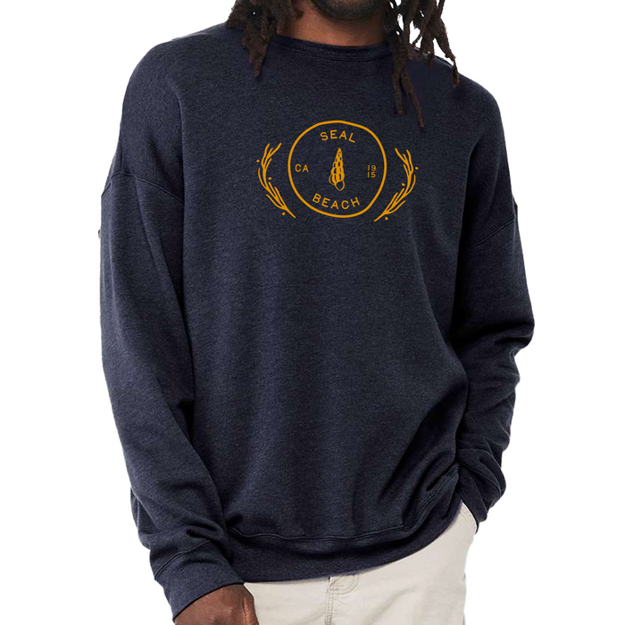 Custom Wholesale Bella + Canvas Unisex 8.5 Oz. Sponge Fleece Drop Shoulder Crewneck Sweatshirt in COASTAL COLLECTION