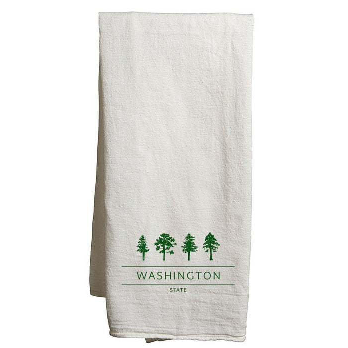 Custom  VISTA  Flour Sack Tea Towel - White