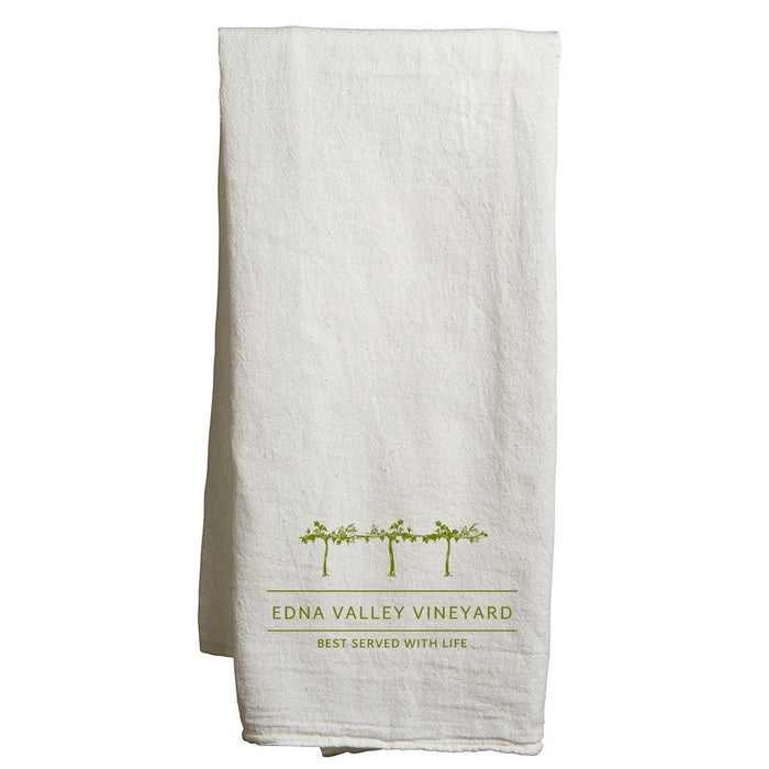 Custom  VISTA  Flour Sack Tea Towel - White