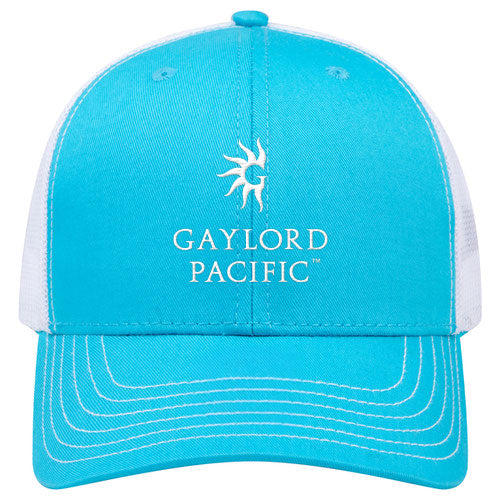 Custom BRAND / LOGO Cotton Blend Twill 6 Panel Mid Profile Mesh Back Trucker Cap