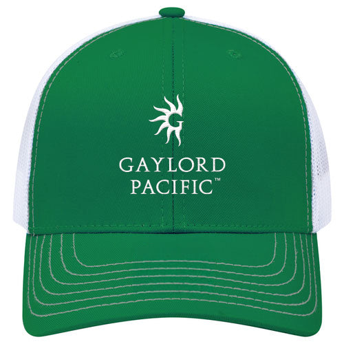 Custom BRAND / LOGO Cotton Blend Twill 6 Panel Mid Profile Mesh Back Trucker Cap