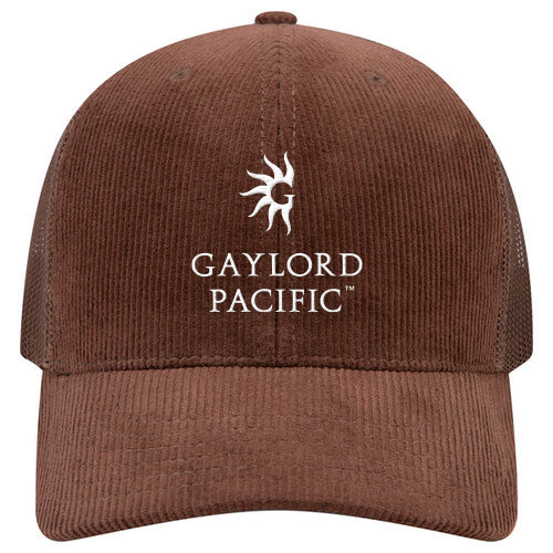 Custom BRAND / LOGO Cotton Blend Twill 6 Panel Mid Profile Mesh Back Trucker Cap