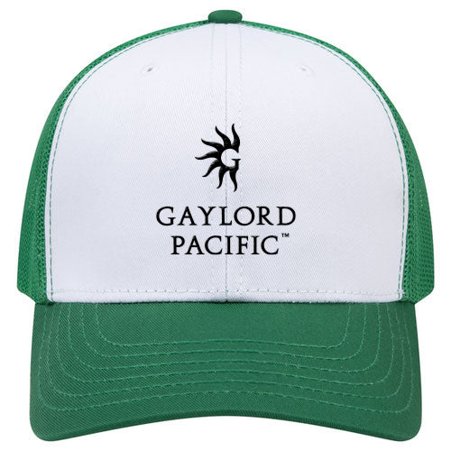 Custom BRAND / LOGO Cotton Blend Twill 6 Panel Mid Profile Mesh Back Trucker Cap