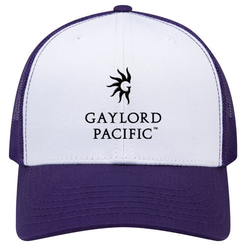 Custom BRAND / LOGO Cotton Blend Twill 6 Panel Mid Profile Mesh Back Trucker Cap