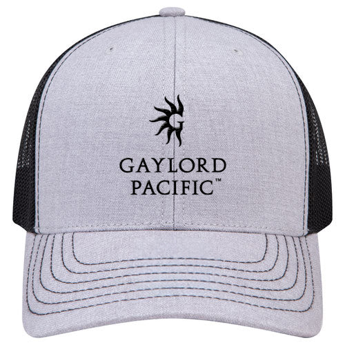 Custom BRAND / LOGO Cotton Blend Twill 6 Panel Mid Profile Mesh Back Trucker Cap
