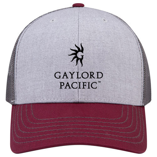 Custom BRAND / LOGO Cotton Blend Twill 6 Panel Mid Profile Mesh Back Trucker Cap