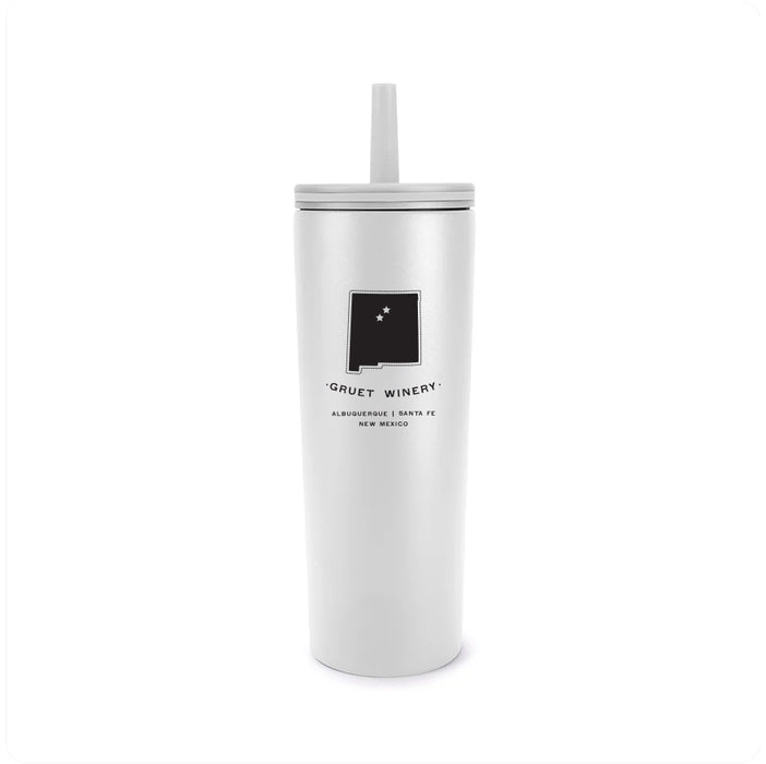 Custom STATE ChillFlow Stainless Steel Mug with Straw