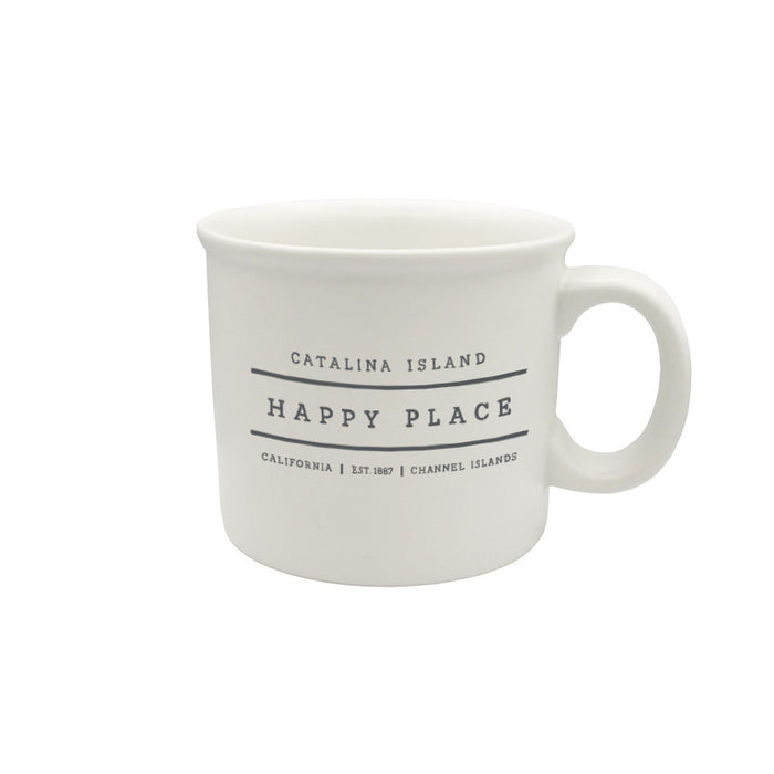 Custom HAPPY PLACE 14 Oz. Ceramic Chunky Mug