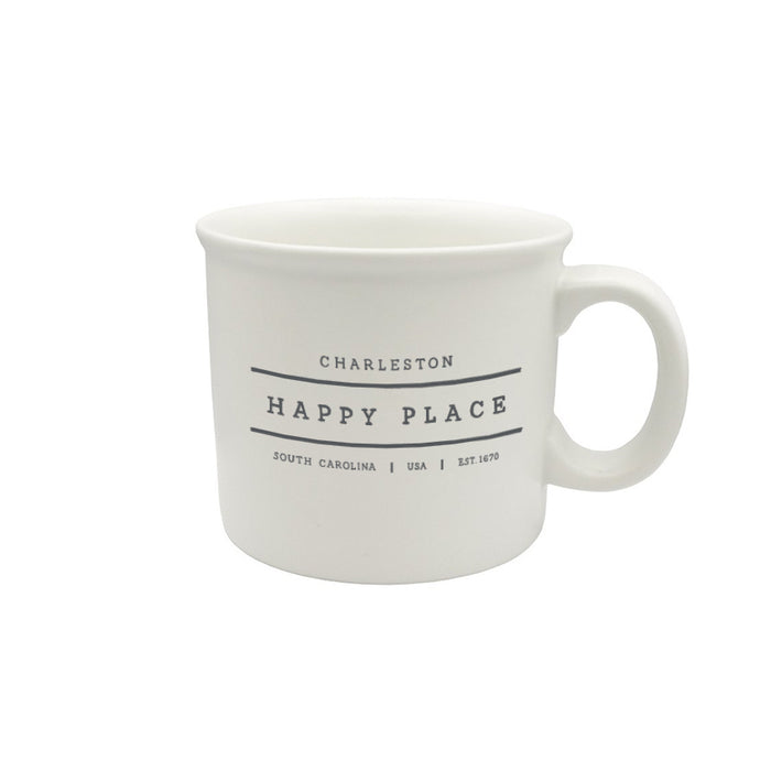 Custom HAPPY PLACE 14 Oz. Ceramic Chunky Mug