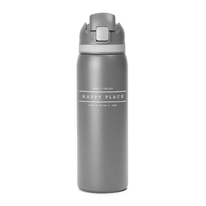 Custom  HAPPY PLACE  27 Oz. Stainless Flip Water Bottle