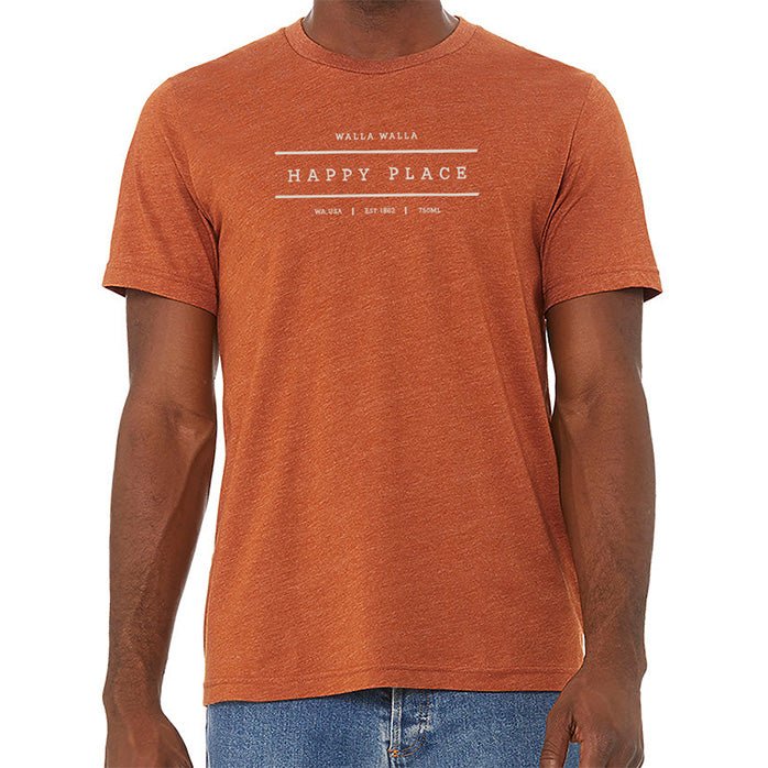 Custom HAPPY PLACE Bella + Canvas Unisex 4.2 Oz. CVC Jersey Tee