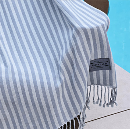 Custom BRAND / LOGO 39" x 70" Amalfi Fringed Towel