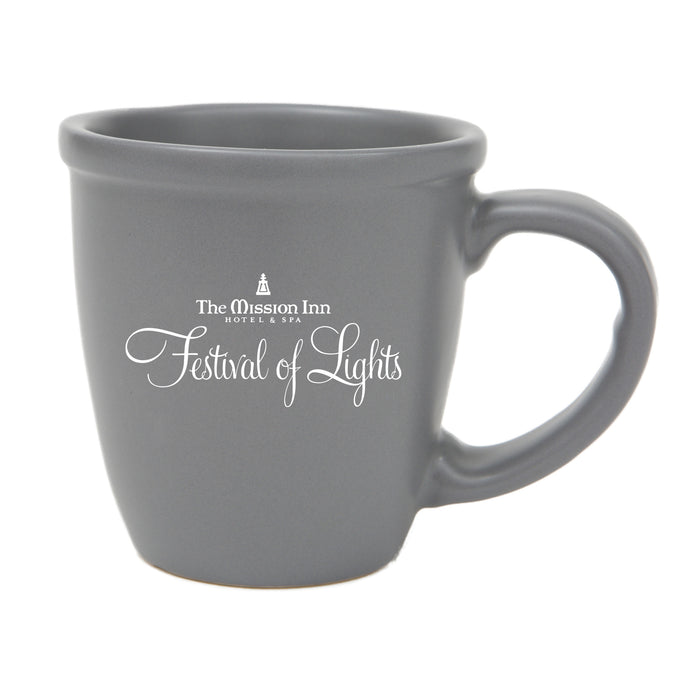 Custom BRAND / LOGO 14 Oz. Ceramic Morning Mug – Gray