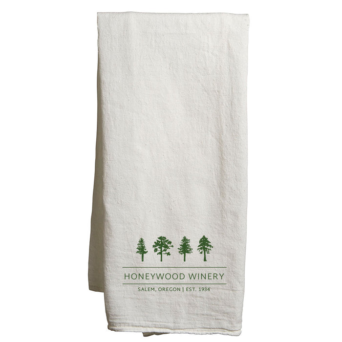 Custom  VISTA  Flour Sack Tea Towel - White