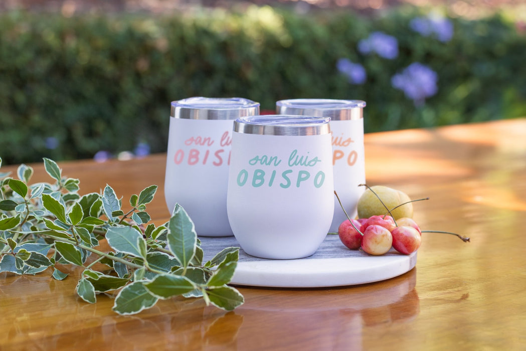 12 Oz. Stainless Insulated Stemless Wine Cups Printed with a Customizable MIX COLLECTION Design