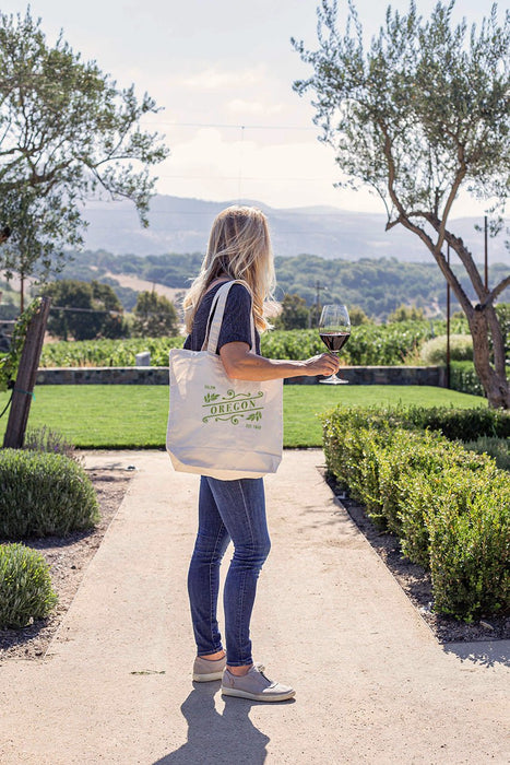 10 Oz. Natural Canvas Market Tote Printed with a Customizable SLANT Design