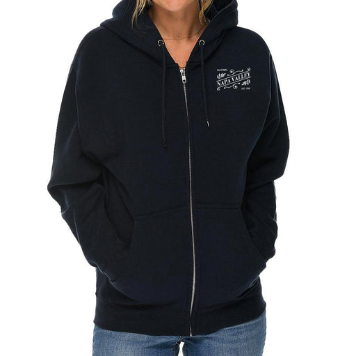 Cotton Heritage Unisex Premium 8.5 oz Fleece Flat cord Zip Hoodie Slant Collection - Mercantile 12