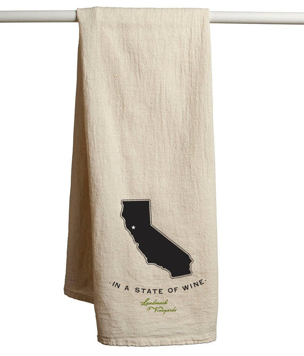 Custom STATE Flour Sack Tea Towels - Natural