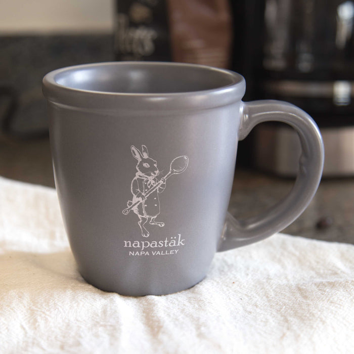 Custom BRAND / LOGO 14 Oz. Ceramic Morning Mug – Gray