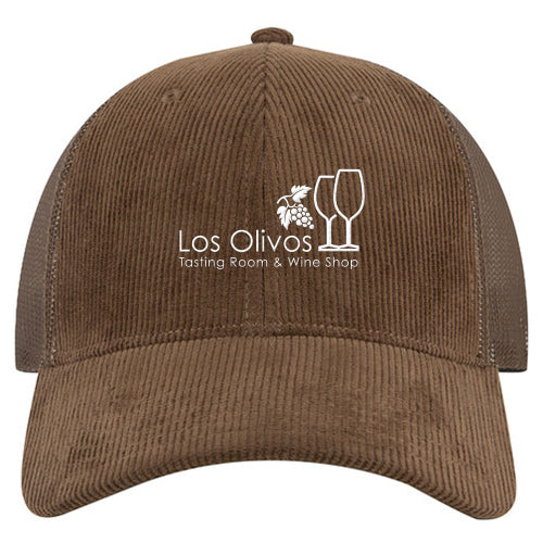 Custom BRAND / LOGO Corduroy Low Profile Trucker Cap