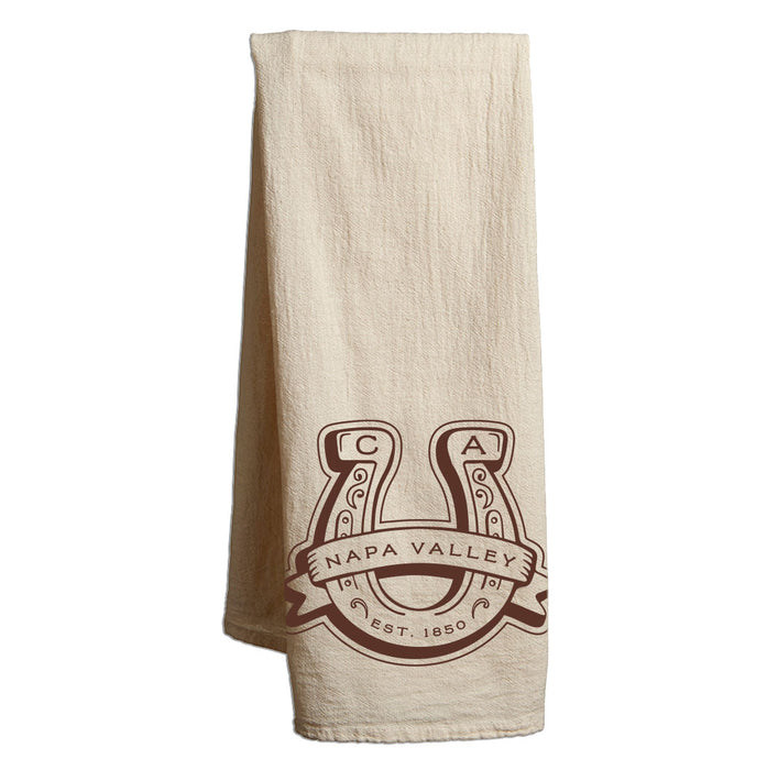 Custom LUCKY Flour Sack Tea Towels - White