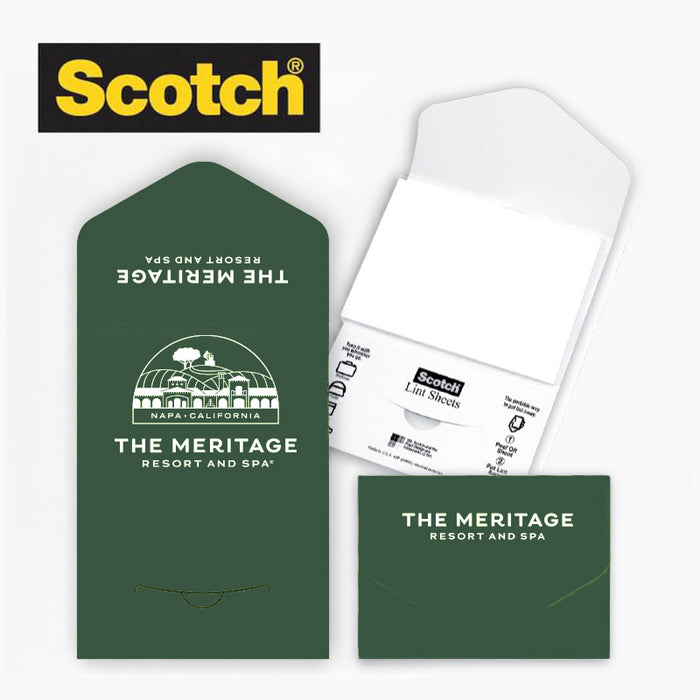 Custom BRAND / LOGO Custom Printed Lint Sheets Pocket Pack