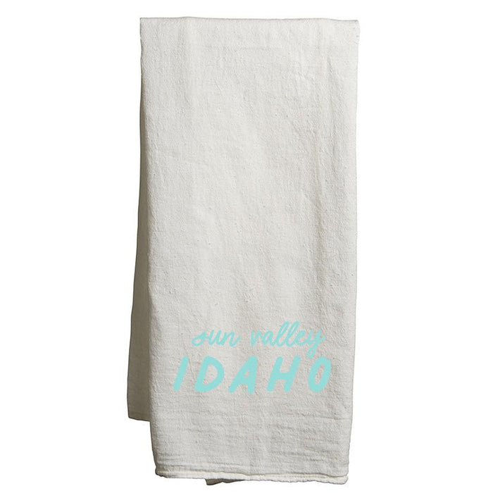 22" x 38" Flour Sack White Tea Towels Printed with a Customizable MIX COLLECTION Design