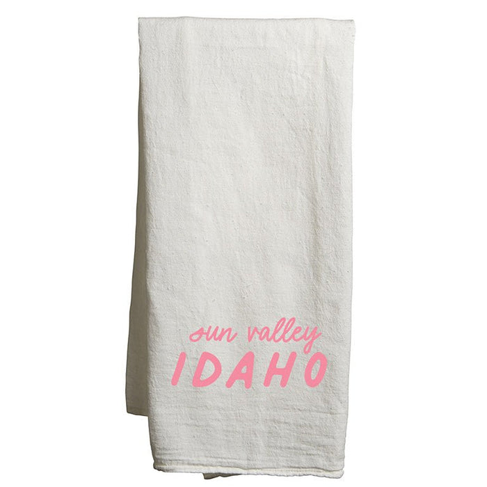 22" x 38" Flour Sack White Tea Towels Printed with a Customizable MIX COLLECTION Design