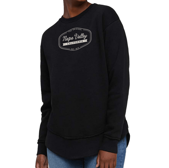 Live & Tell Ladies 7.4 Oz. Weekend Fleece Crewneck Poly Cotton Sweatshirt