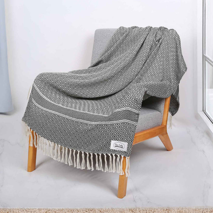 Custom ORIGINAL reGen rPET Woven Throw Blanket