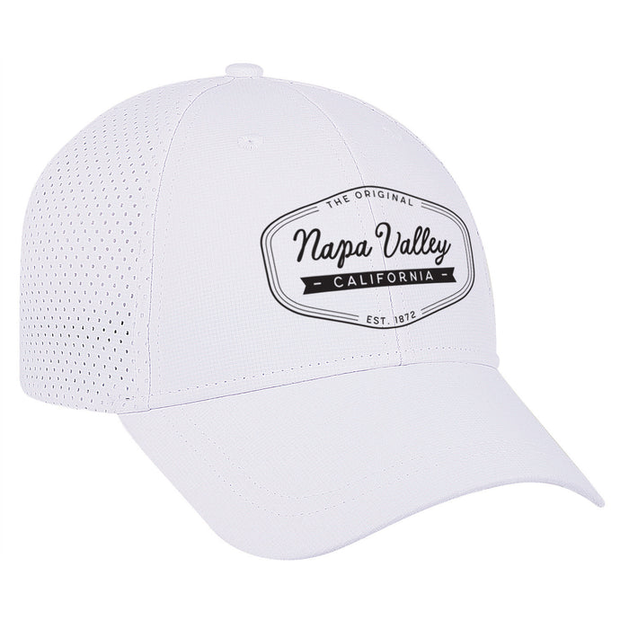 Custom Wholesale Quake City Pearl Nylon Perforated 6 Panel Baseball Cap