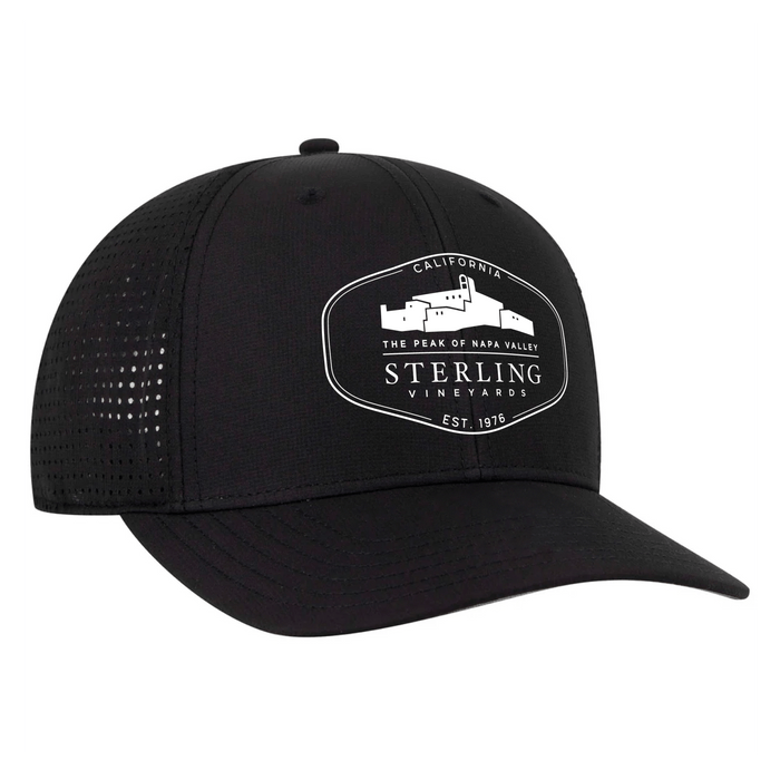 Custom Original OTTO CAP Polyester Pongee Perforated 6 Panel Mid Profile Baseball Cap