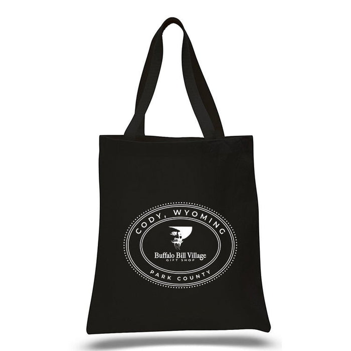 Custom Wholesale 12 Oz. Colored Canvas Simple Tote Bag Printed in OVAL COLLECTION Design