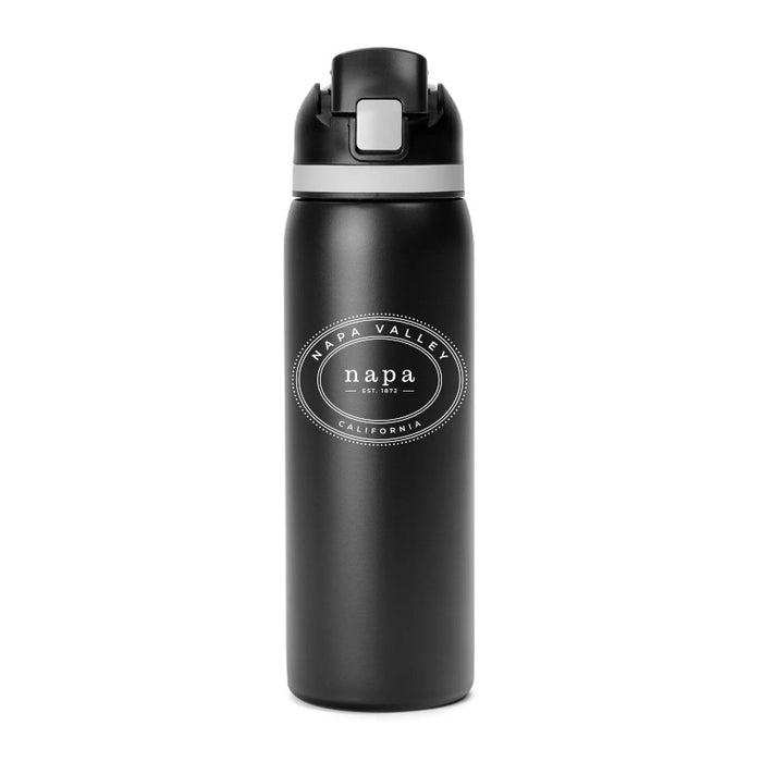 Custom  OVAL 27 Oz. Stainless Flip Water Bottle