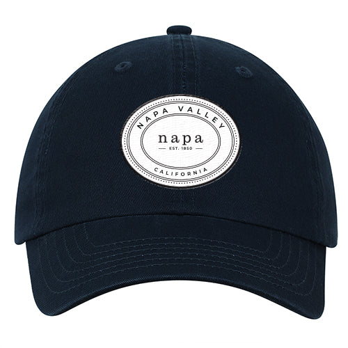 Custom OVAL Quake City Washed Organic Cotton 6 Panel Cap