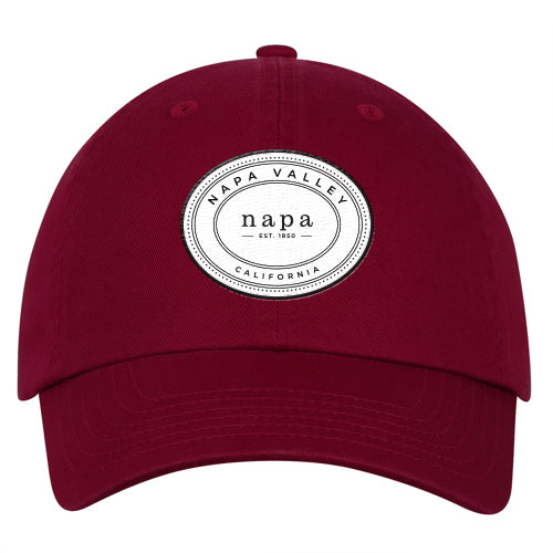 Custom OVAL Quake City Washed Organic Cotton 6 Panel Cap