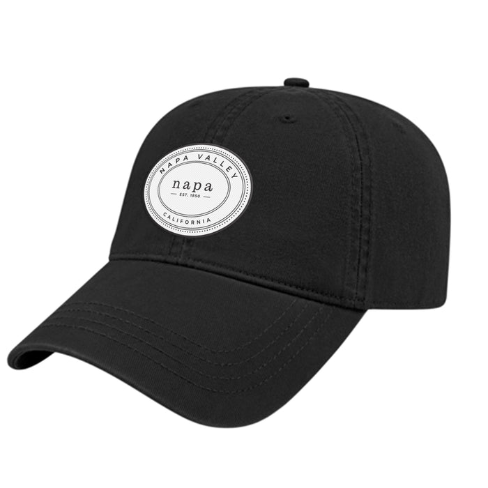 Custom OVAL Cap America Washed Chino Twill Relaxed Golf Cap