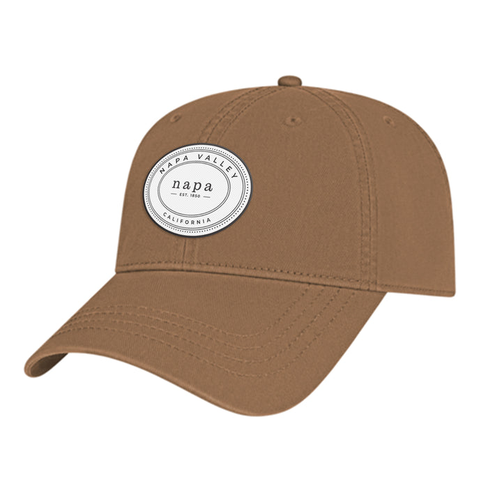 Custom OVAL Cap America Washed Chino Twill Relaxed Golf Cap