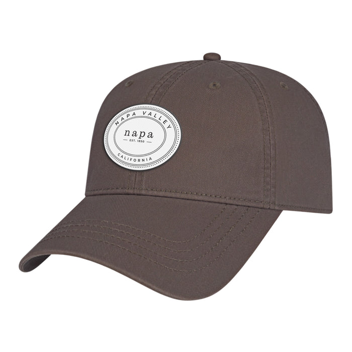 Custom OVAL Cap America Washed Chino Twill Relaxed Golf Cap