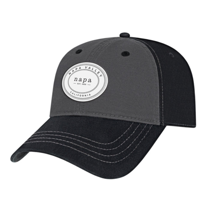 Custom OVAL Cap America Washed Chino Twill Relaxed Golf Cap